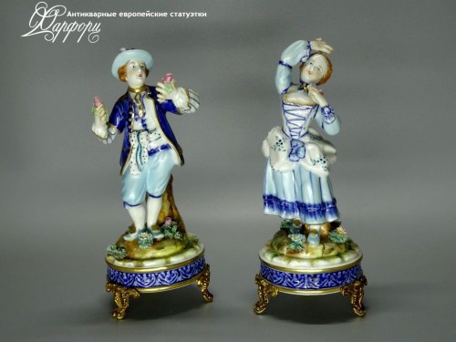 Купить фарфоровые статуэтки Sevres, Встреча, Франция